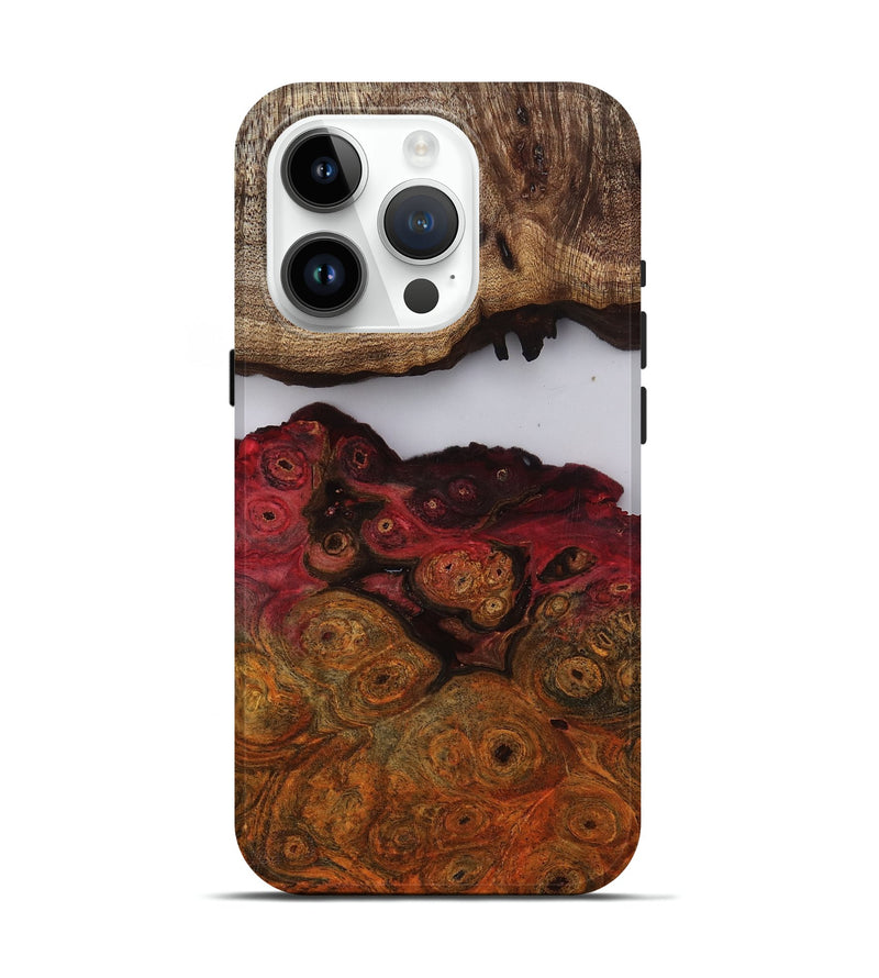 iPhone 15 Pro Wood Live Edge Phone Case - Kyra (Clear, 809444)