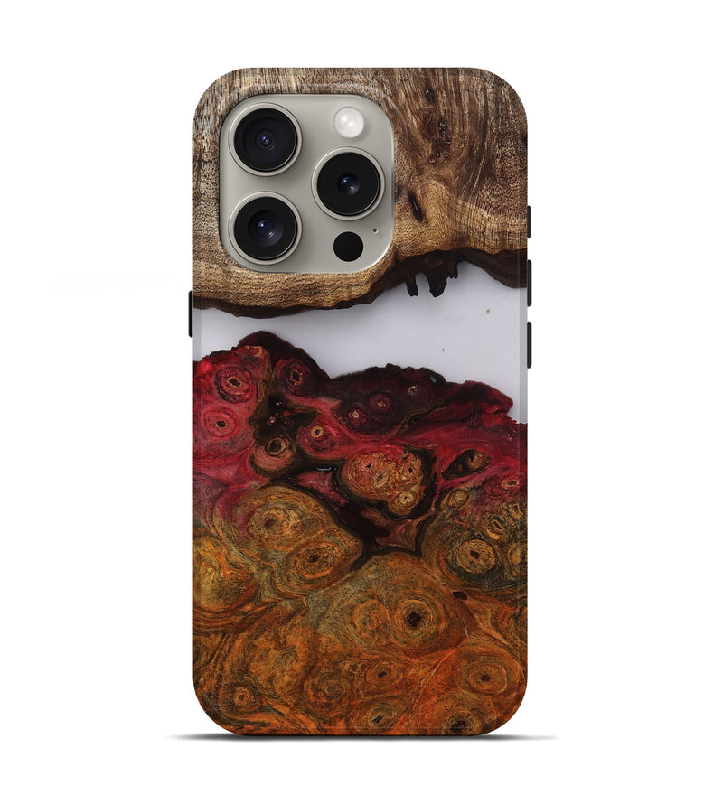 iPhone 16 Pro Wood Live Edge Phone Case - Kyra (Clear, 809444)