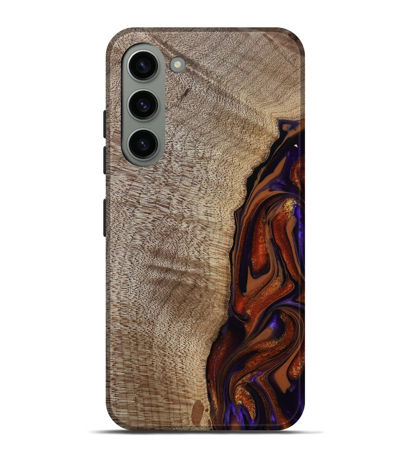 Galaxy S23 Plus Wood Live Edge Phone Case - Uriel (Red, 809445)
