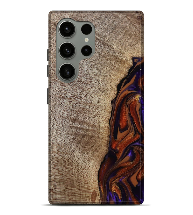 Galaxy S24 Ultra Wood Live Edge Phone Case - Uriel (Red, 809445)