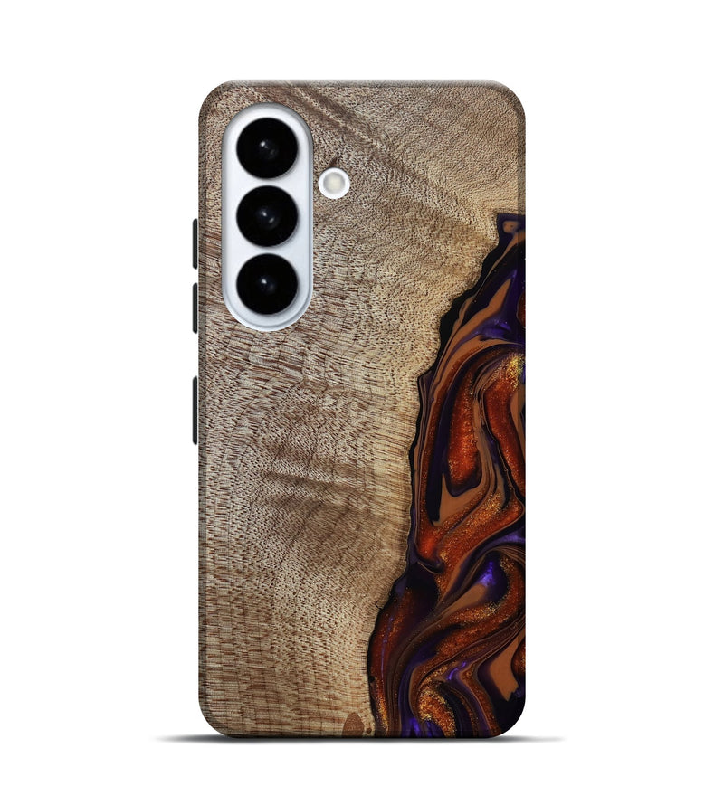 Galaxy S26 Wood Live Edge Phone Case - Uriel (Red, 809445)
