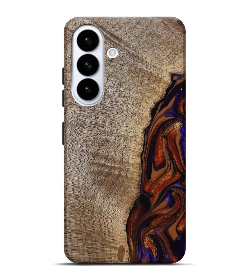 Galaxy S26 Plus Wood Live Edge Phone Case - Uriel (Red, 809445)
