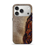 iPhone 17 Pro Wood Live Edge Phone Case - Uriel (Red, 809445)