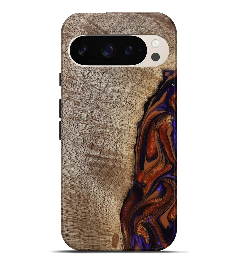 Pixel 10 Pro XL Wood Live Edge Phone Case - Uriel (Red, 809445)