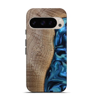 Pixel 10 Wood Live Edge Phone Case - Uriel (Blue, 809455)