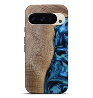 Pixel 10 Pro XL Wood Live Edge Phone Case - Uriel (Blue, 809455)