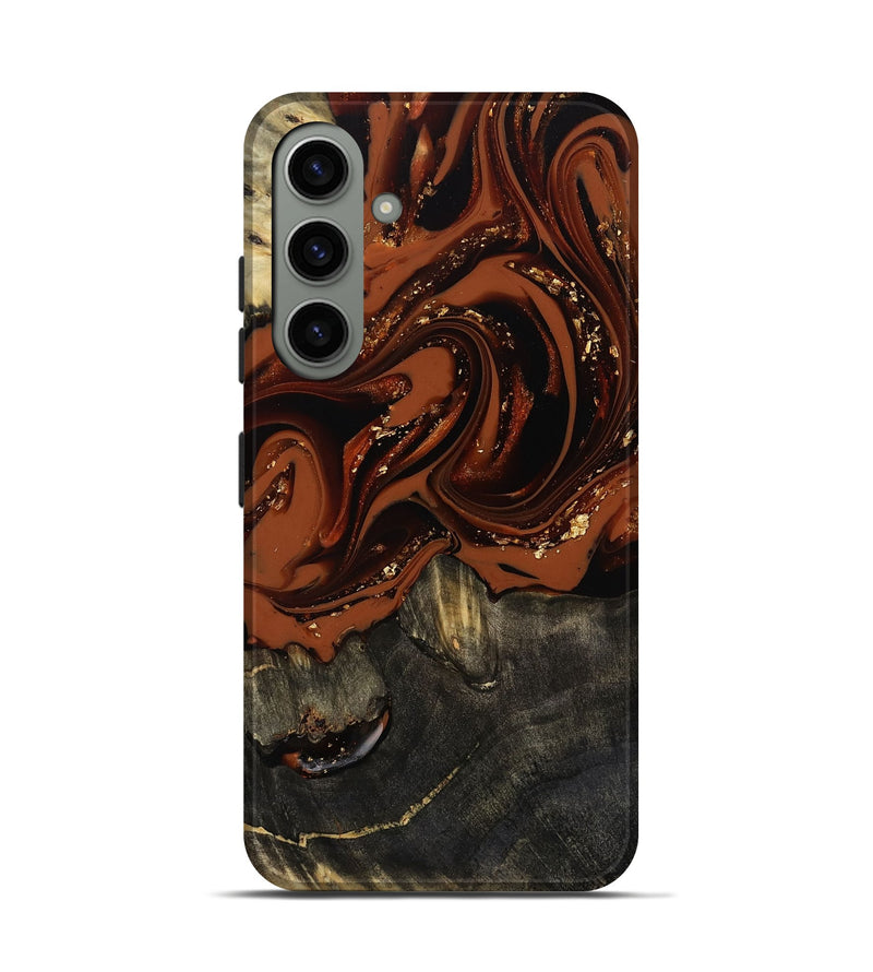 Galaxy S24 Wood Live Edge Phone Case - Lupe (Red, 809459)