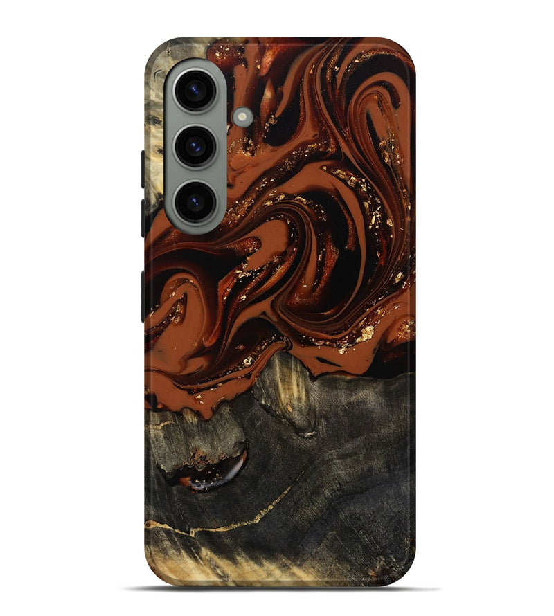Galaxy S24 Plus Wood Live Edge Phone Case - Lupe (Red, 809459)