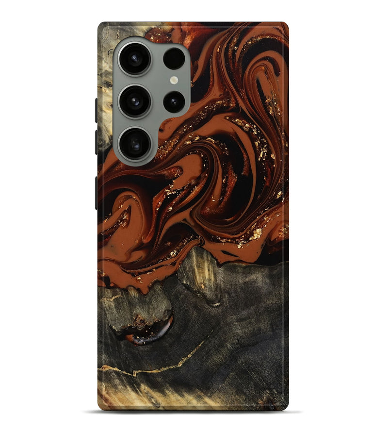 Galaxy S24 Ultra Wood Live Edge Phone Case - Lupe (Red, 809459)