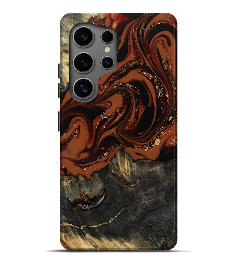 Galaxy S25 Ultra Wood Live Edge Phone Case - Lupe (Red, 809459)