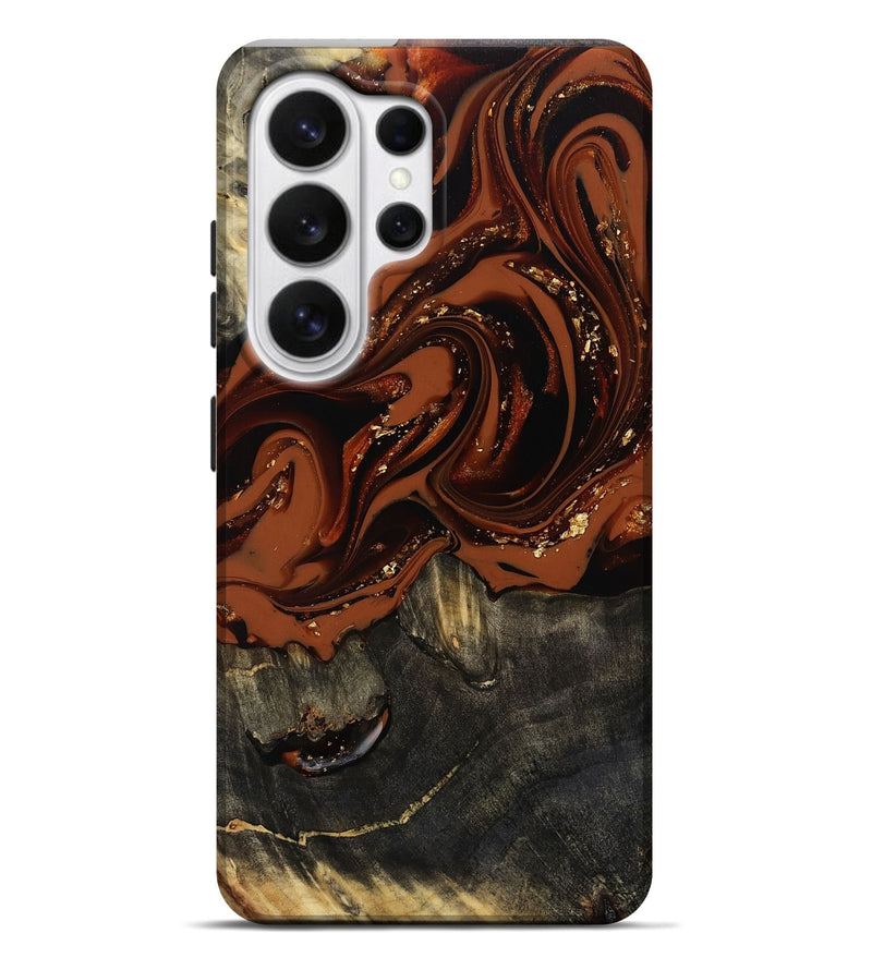 Galaxy S26 Ultra Wood Live Edge Phone Case - Lupe (Red, 809459)