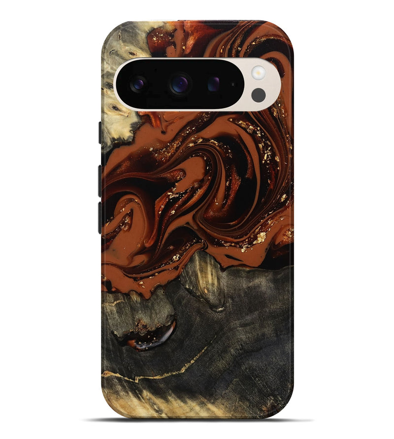 Pixel 10 Pro XL Wood Live Edge Phone Case - Lupe (Red, 809459)