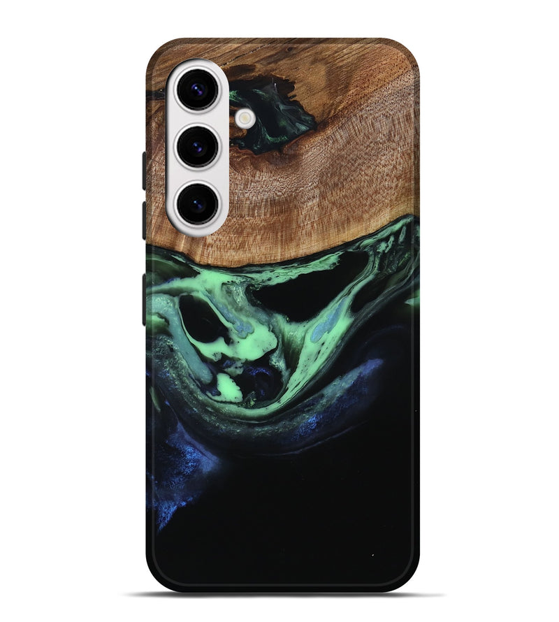 Galaxy S25 Plus Wood Live Edge Phone Case - Analia (Green, 809461)