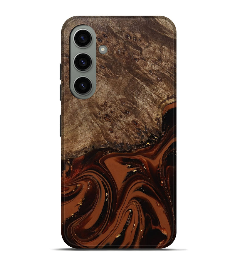Galaxy S24 Plus Wood Live Edge Phone Case - Elsa (Red, 809469)