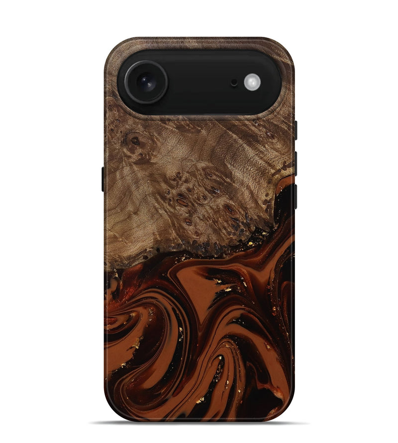 iPhone 17 Air Wood Live Edge Phone Case - Elsa (Red, 809469)