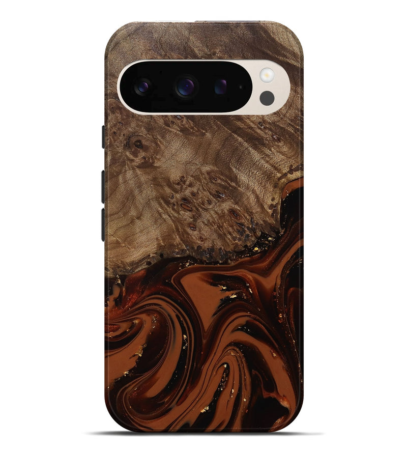 Pixel 10 Pro XL Wood Live Edge Phone Case - Elsa (Red, 809469)