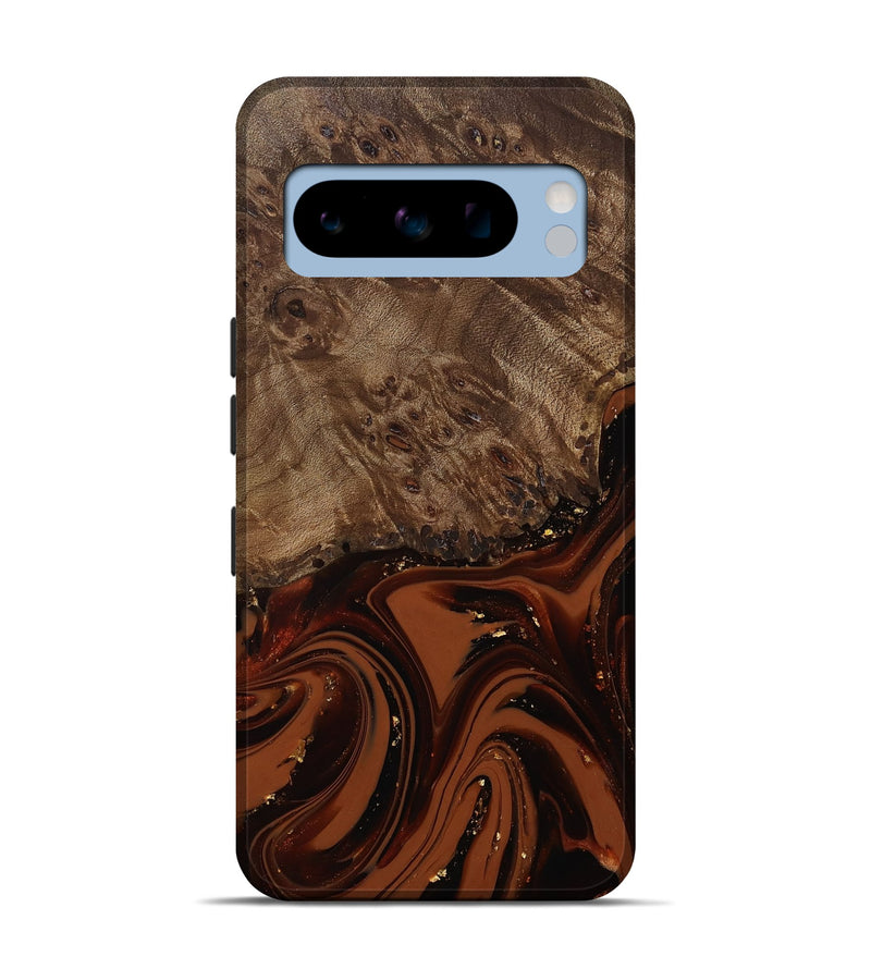 Pixel 8 Pro Wood Live Edge Phone Case - Elsa (Red, 809469)