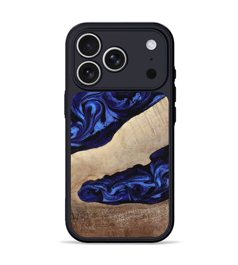 iPhone 17 Pro Wood Phone Case - Rylan (Blue, 809570)