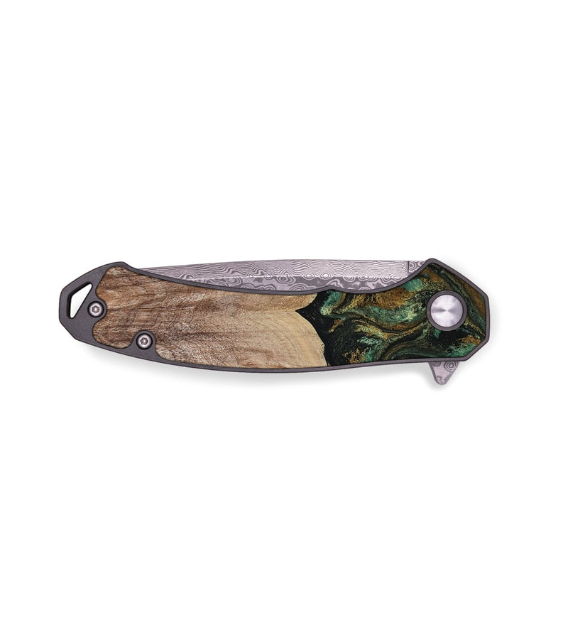 EDC Wood Pocket Knife - Kelsea (Green, 809585)