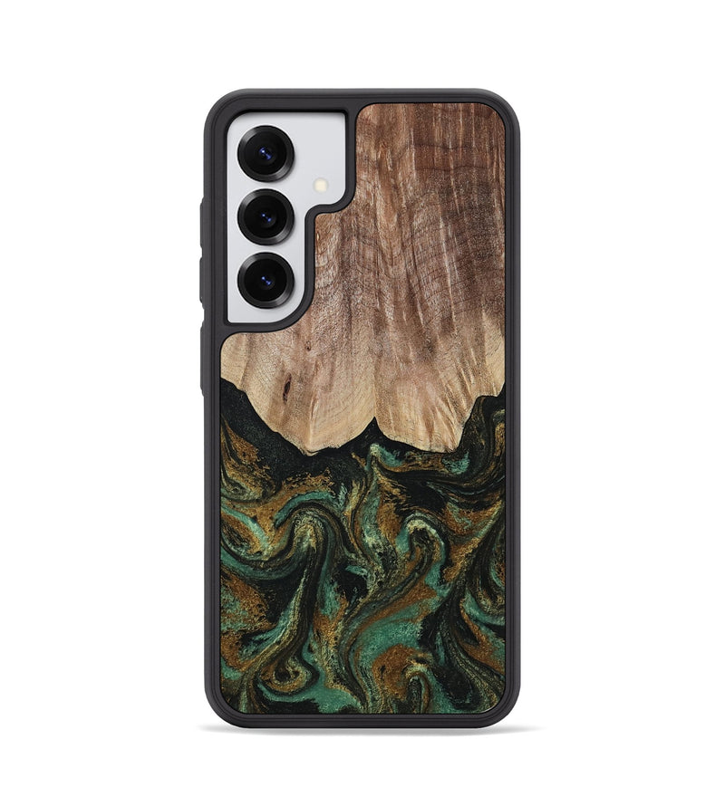 Galaxy S25 Wood Phone Case - Kelsea (Green, 809585)