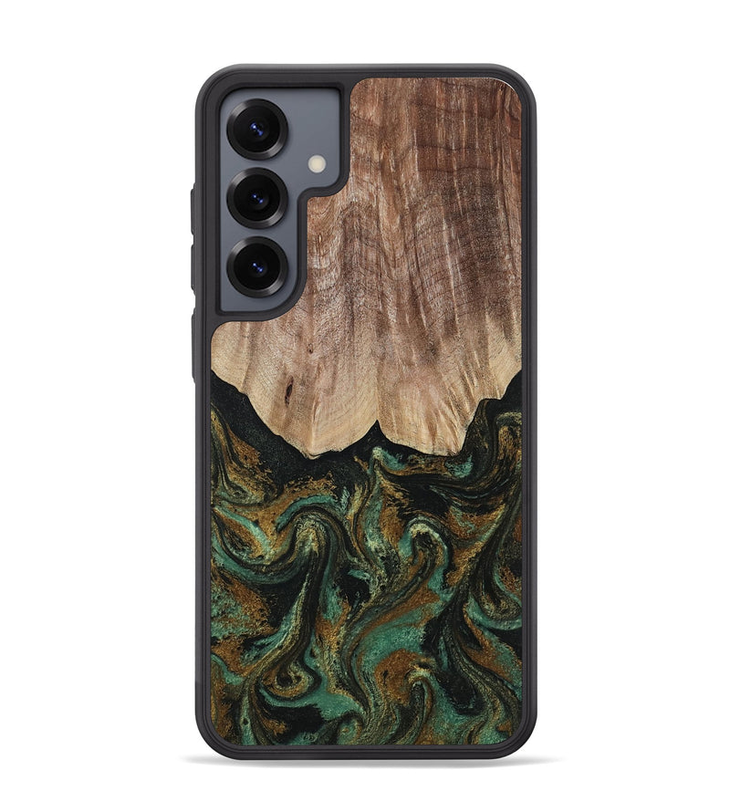 Galaxy S25 Plus Wood Phone Case - Kelsea (Green, 809585)