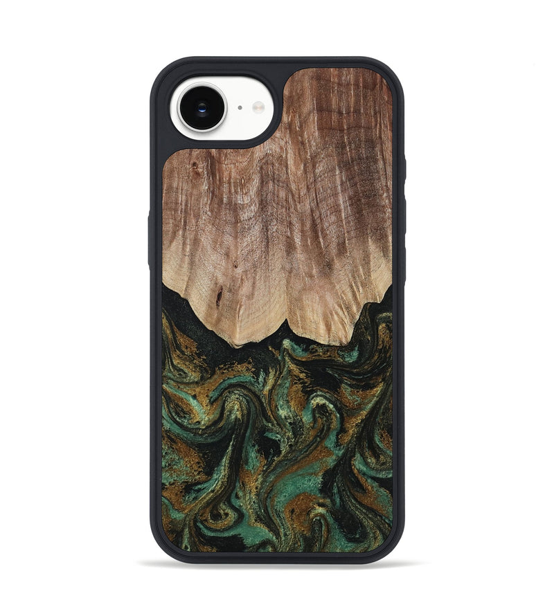 iPhone 16e Wood Phone Case - Kelsea (Green, 809585)