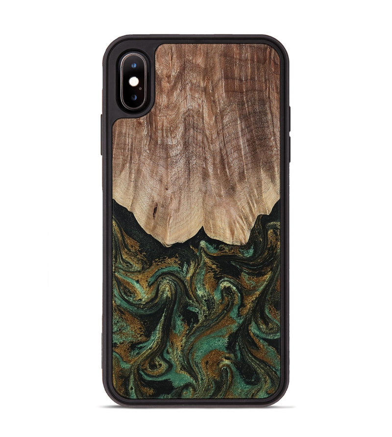 iPhone Xs Max Wood Phone Case - Kelsea (Green, 809585)