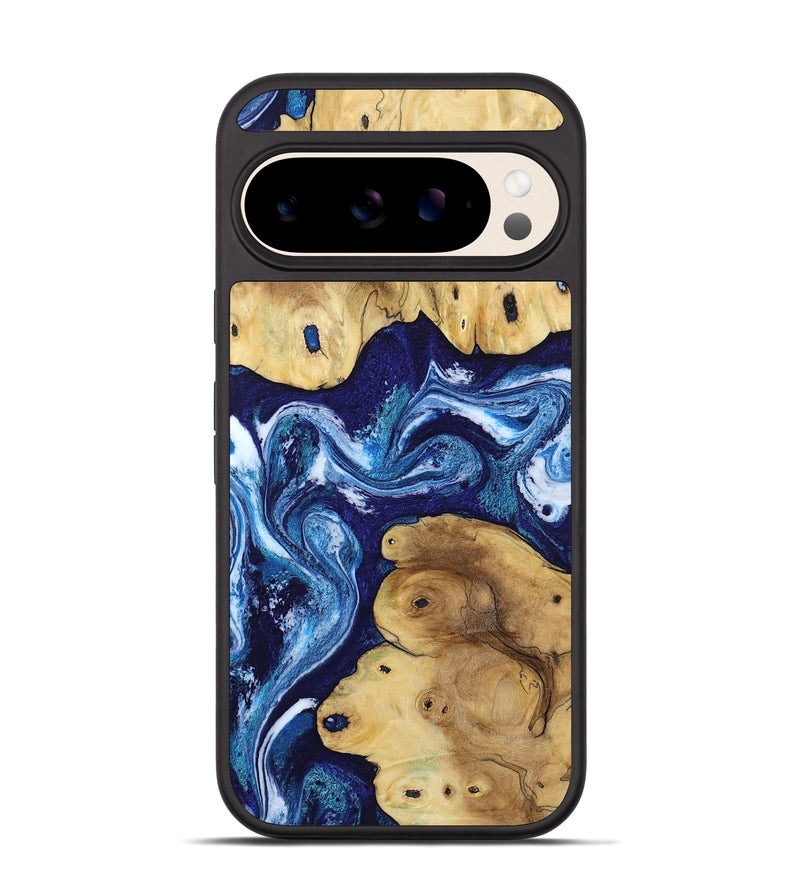 Pixel 10 Pro Wood Phone Case - Luciana (Blue, 809596)