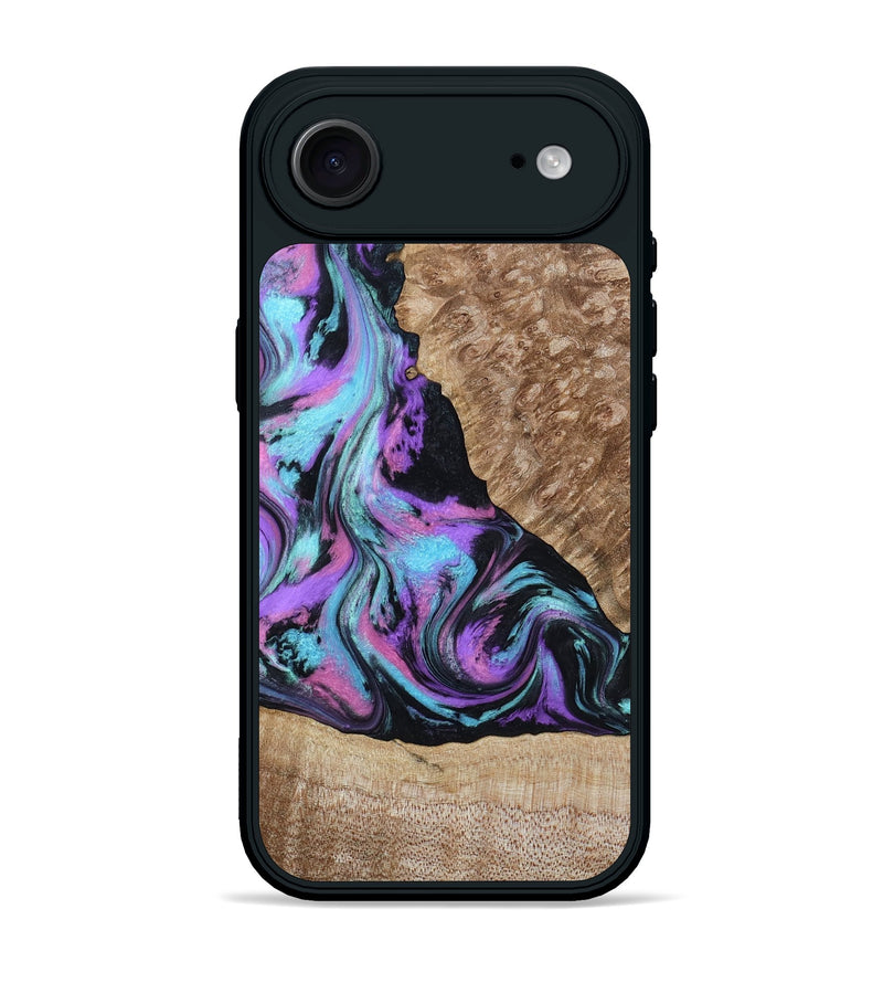 iPhone 17 Air Wood Phone Case - Lon (Purple, 809666)