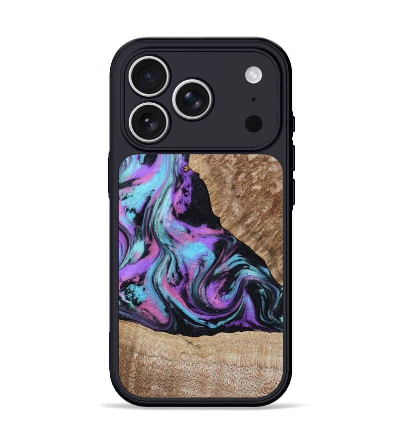 iPhone 17 Pro Wood Phone Case - Lon (Purple, 809666)
