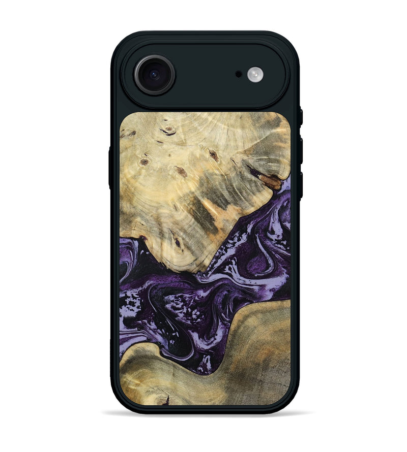 iPhone 17 Air Wood Phone Case - Curley (Purple, 809668)