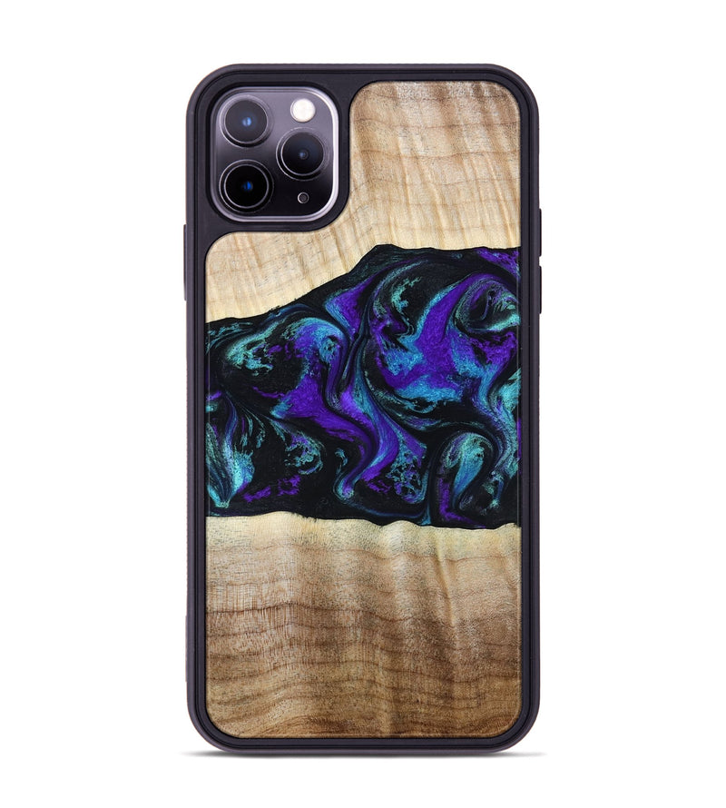iPhone 11 Pro Max Wood Phone Case - Monroe (Purple, 809672)