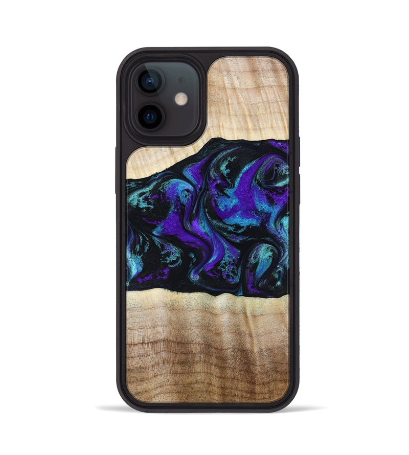 iPhone 12 Wood Phone Case - Monroe (Purple, 809672)
