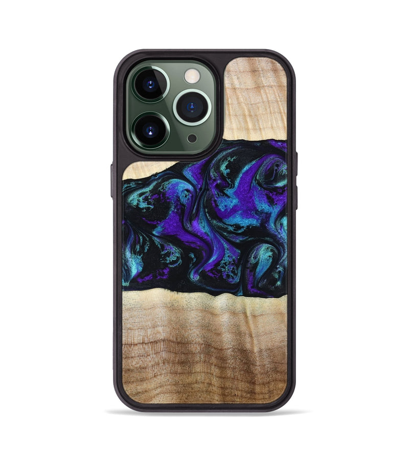 iPhone 13 Pro Wood Phone Case - Monroe (Purple, 809672)