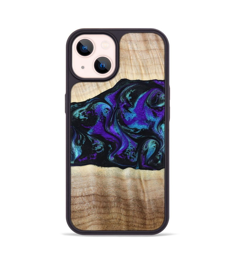 iPhone 14 Wood Phone Case - Monroe (Purple, 809672)