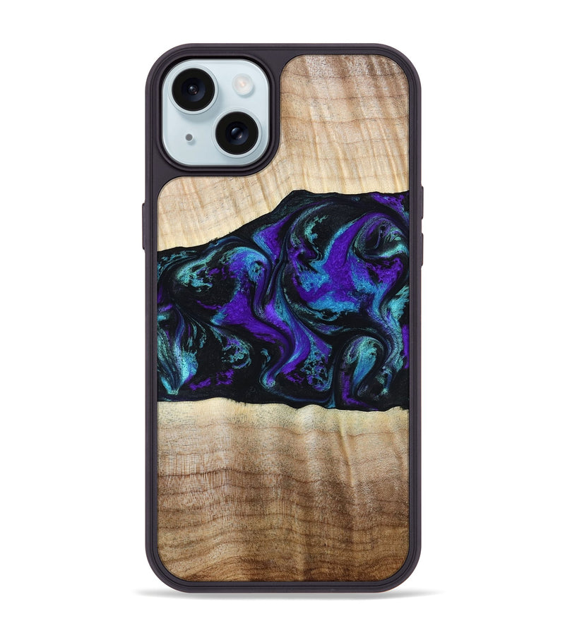 iPhone 15 Plus Wood Phone Case - Monroe (Purple, 809672)