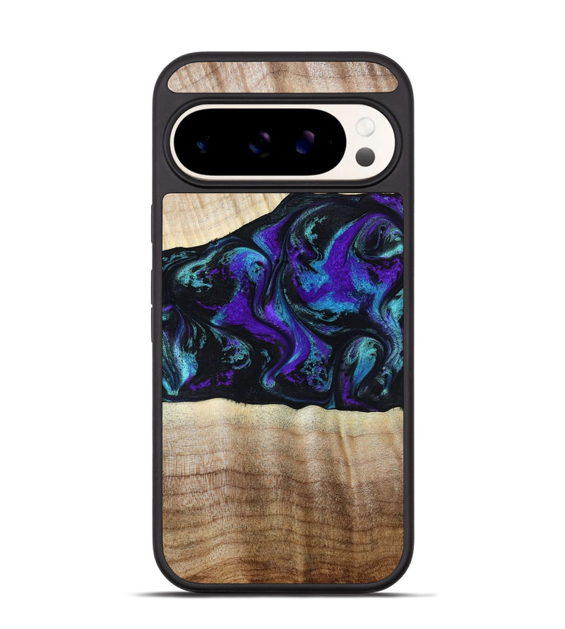 Pixel 9 Pro Wood Phone Case - Monroe (Purple, 809672)