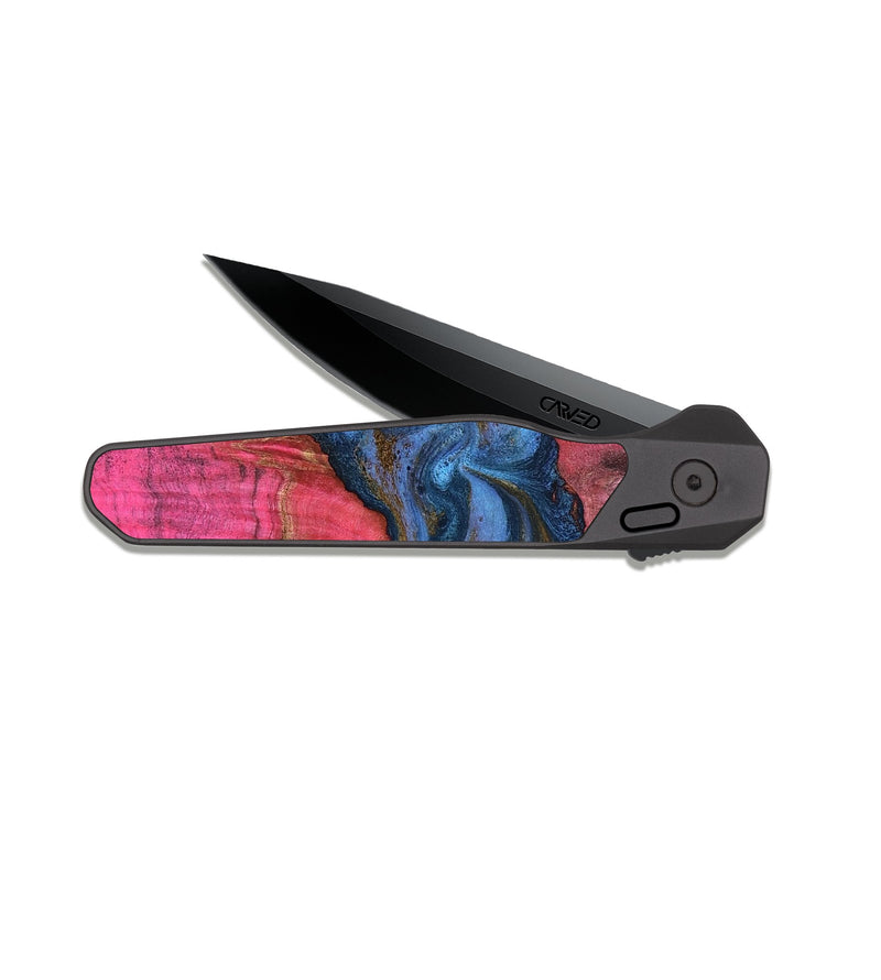 EDC Dark Slate Wood Pocket Knife - Kason (Fire & Ice, 809694)