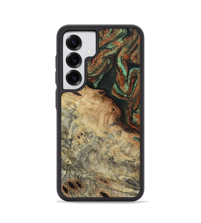 Galaxy S25 Wood Phone Case - Erika (Green, 809748)