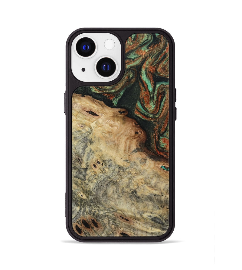 iPhone 13 Wood Phone Case - Erika (Green, 809748)