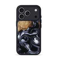 iPhone 17 Pro Wood Phone Case - Zariyah (Black & White, 809760)