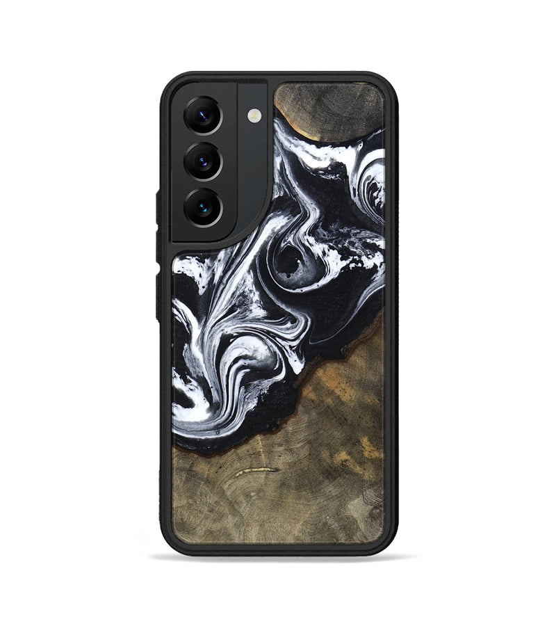 Galaxy S22 Wood Phone Case - Azaria (Black & White, 809762)