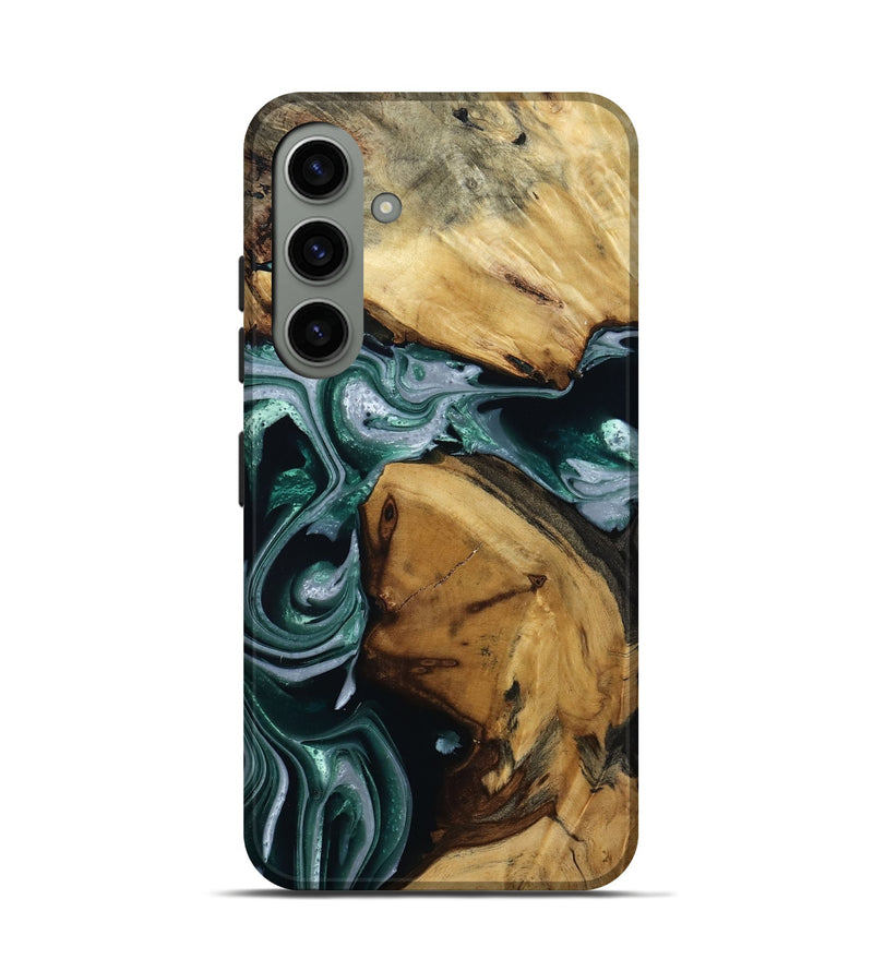 Galaxy S24 Wood Live Edge Phone Case - Stella (Green, 809781)