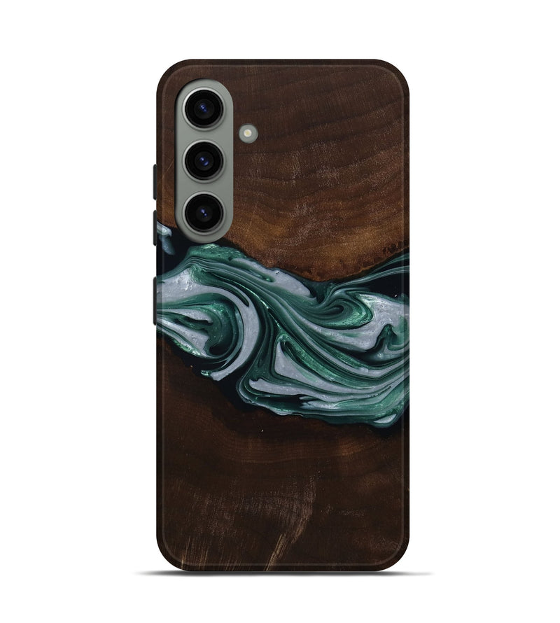 Galaxy S24 Wood Live Edge Phone Case - Milan (Green, 809790)