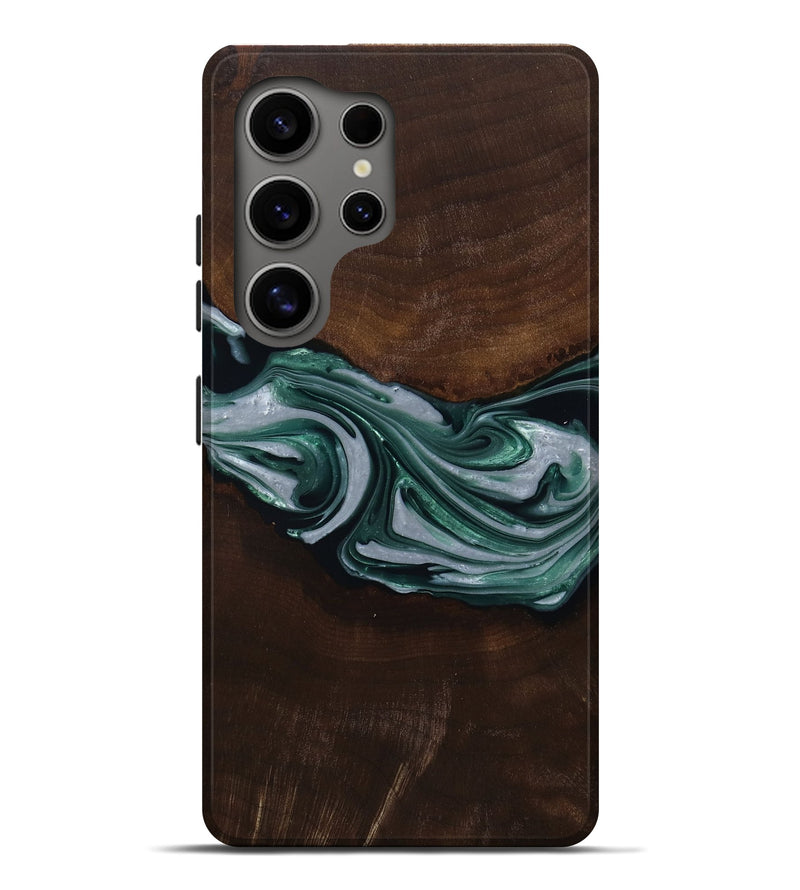 Galaxy S25 Ultra Wood Live Edge Phone Case - Milan (Green, 809790)
