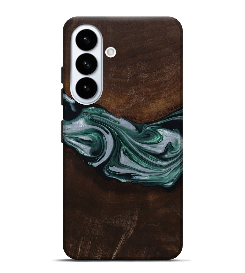 Galaxy S26 Plus Wood Live Edge Phone Case - Milan (Green, 809790)