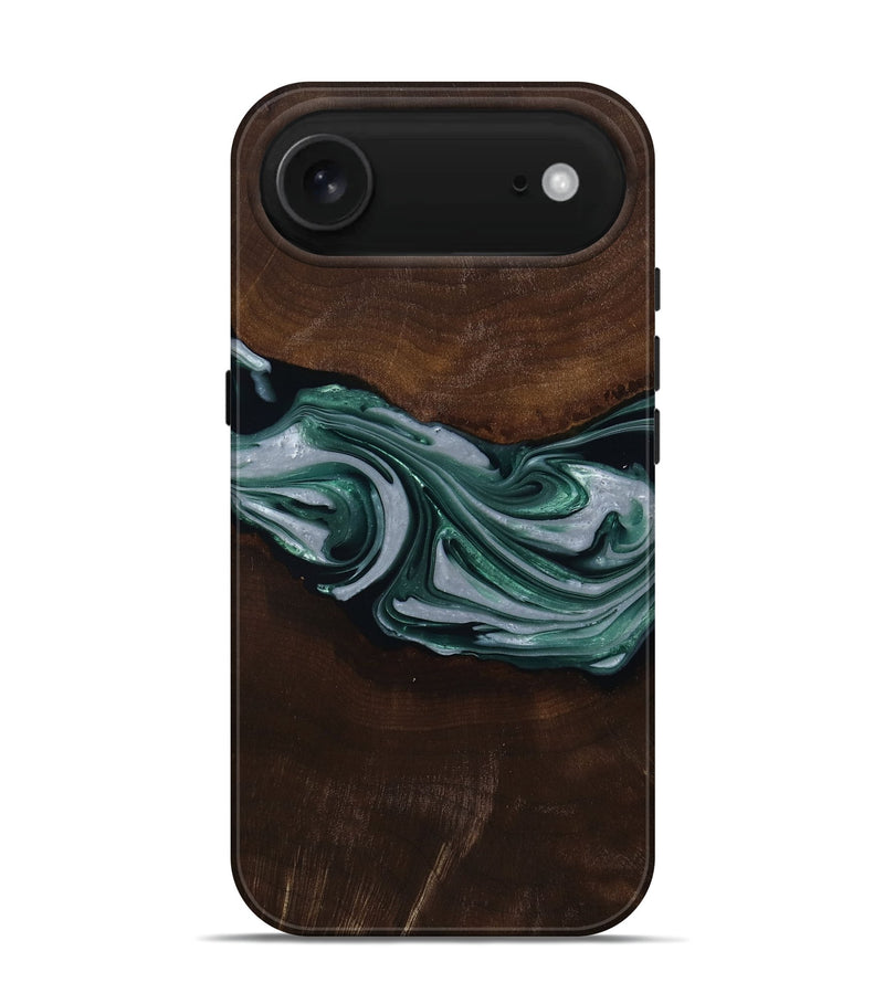 iPhone 17 Air Wood Live Edge Phone Case - Milan (Green, 809790)