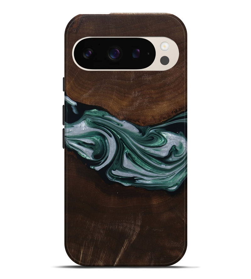 Pixel 9 Pro XL Wood Live Edge Phone Case - Milan (Green, 809790)