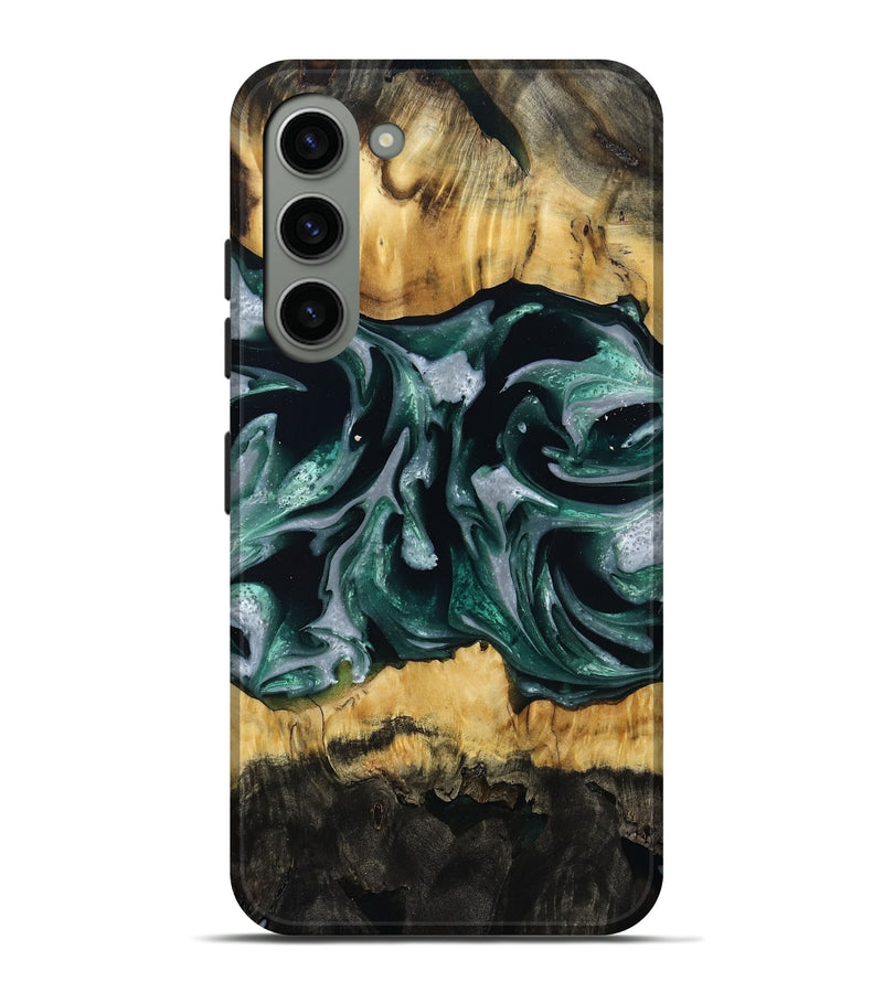 Galaxy S23 Plus Wood Live Edge Phone Case - Linnie (Green, 809792)