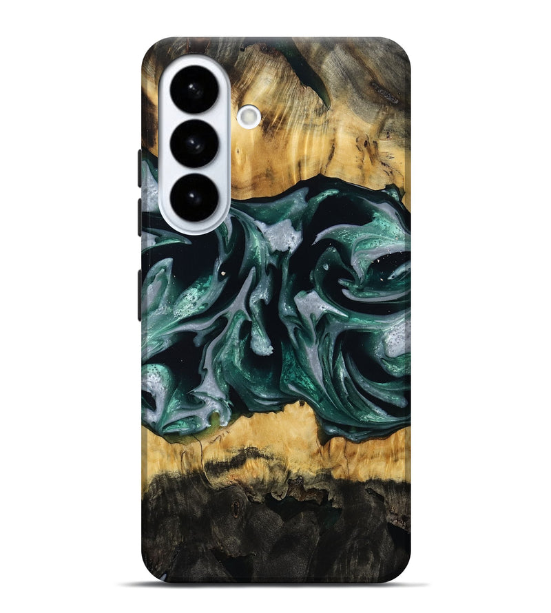 Galaxy S26 Plus Wood Live Edge Phone Case - Linnie (Green, 809792)